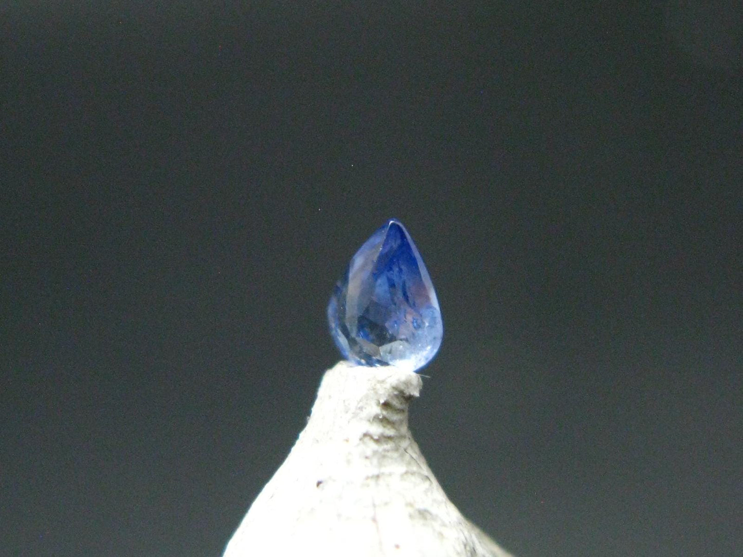 Gem Benitoite Cut Stone From California - 0.12 Carats - 3.6x3.0mm