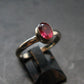 Pink Tourmaline Silver Ring From Brazil - 2.39 Grams - Size 6