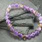 Ametrine Genuine Bracelet ~ 7 Inches ~ 8mm Round Beads