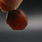 Gem Spessartine Spessartite Orange Garnet Pendant in SS From Tanzania - 0.9" - 6.35 Grams