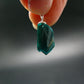 Dioptase Crystal Silver Pendant from Congo - 1.15 Grams - 0.9"