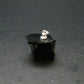 Unpolished Elite Shungite Silver Pendant from Russia - 0.7" - 2.91 Grams