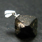 Magnetite Crystal Silver Pendant From Bolivia - 0.8" - 3.59 Grams