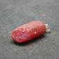 Rare Ruby Crystal Silver Pendant from India - 1.1" - 4.4 Grams