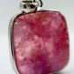 Cobalto Calcite Silver Pendant Pink Crystal Gemstone Natural Stone Jewelry Gift