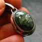 Seraphinite Clinochlore Silver Pendant From Russia - 1.3''