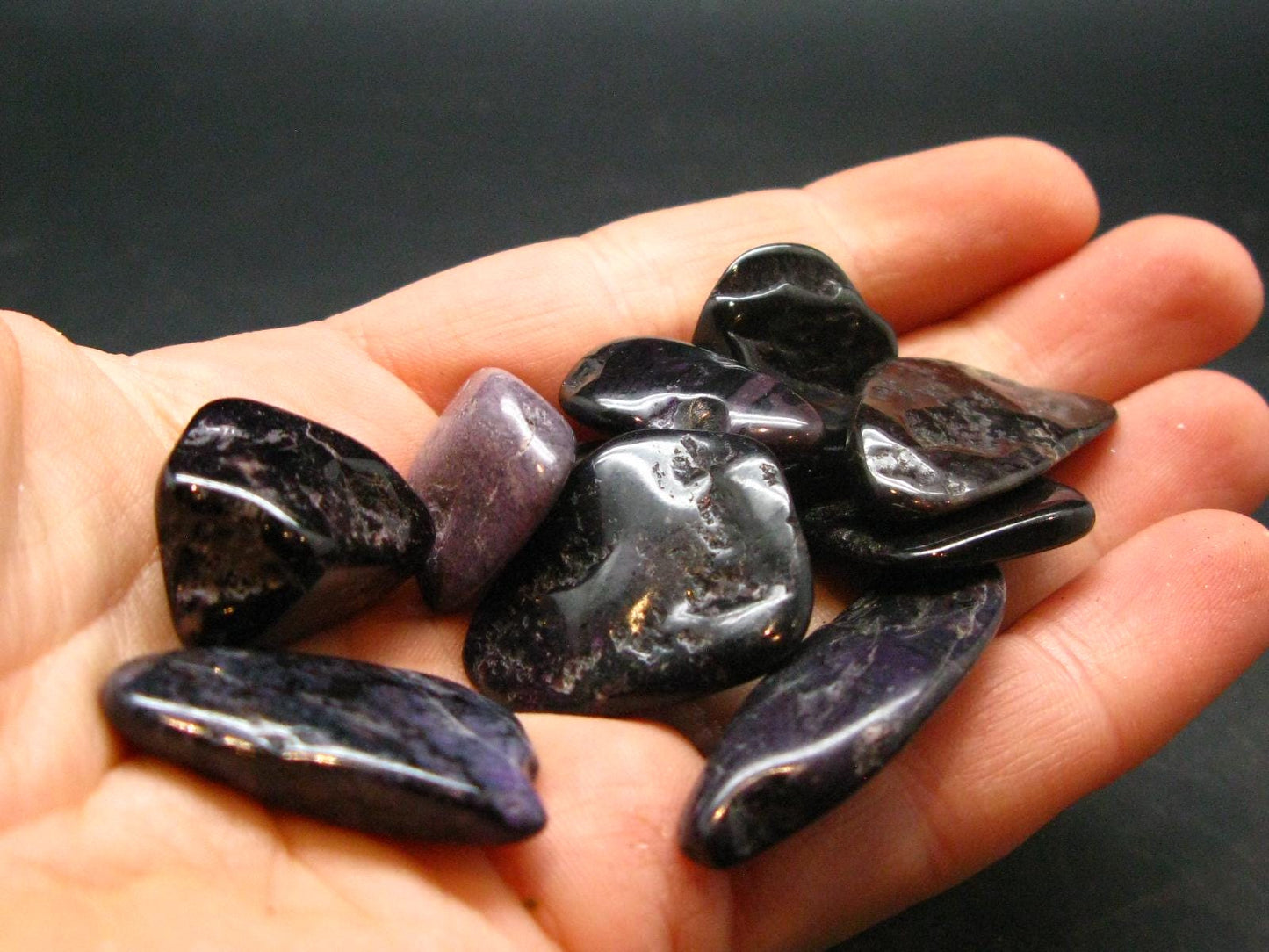 Lot of 10 Purple Sugilite Tumbled Piece From South Africa- 42.56 Grams