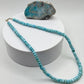 Blue Larimar Bead Necklace Natural Gemstone Necklace Ocean Style Jewelry Gift