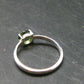Moldavite Tektite Silver Ring from Czech Republic - Size 8 - 1.78 Grams