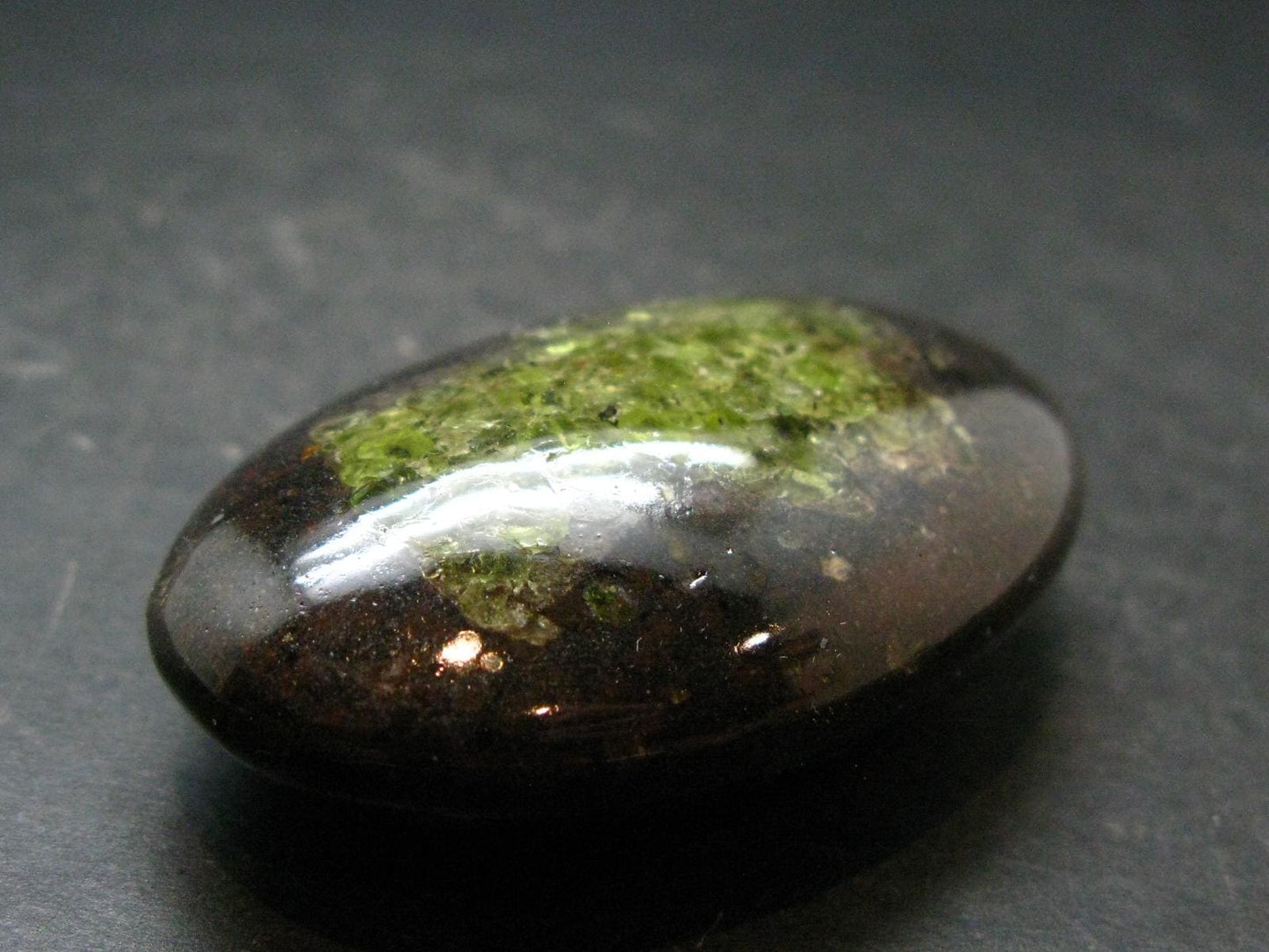 Peridot Olivine Tumbled Stone from Arizona, USA - 2.2" - 61.17 Grams