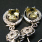 Rare Collector’s Gem!! Gemmy Golden Herderite Gem Silver Dangling Earrings from Brazil - 1.66 Carats