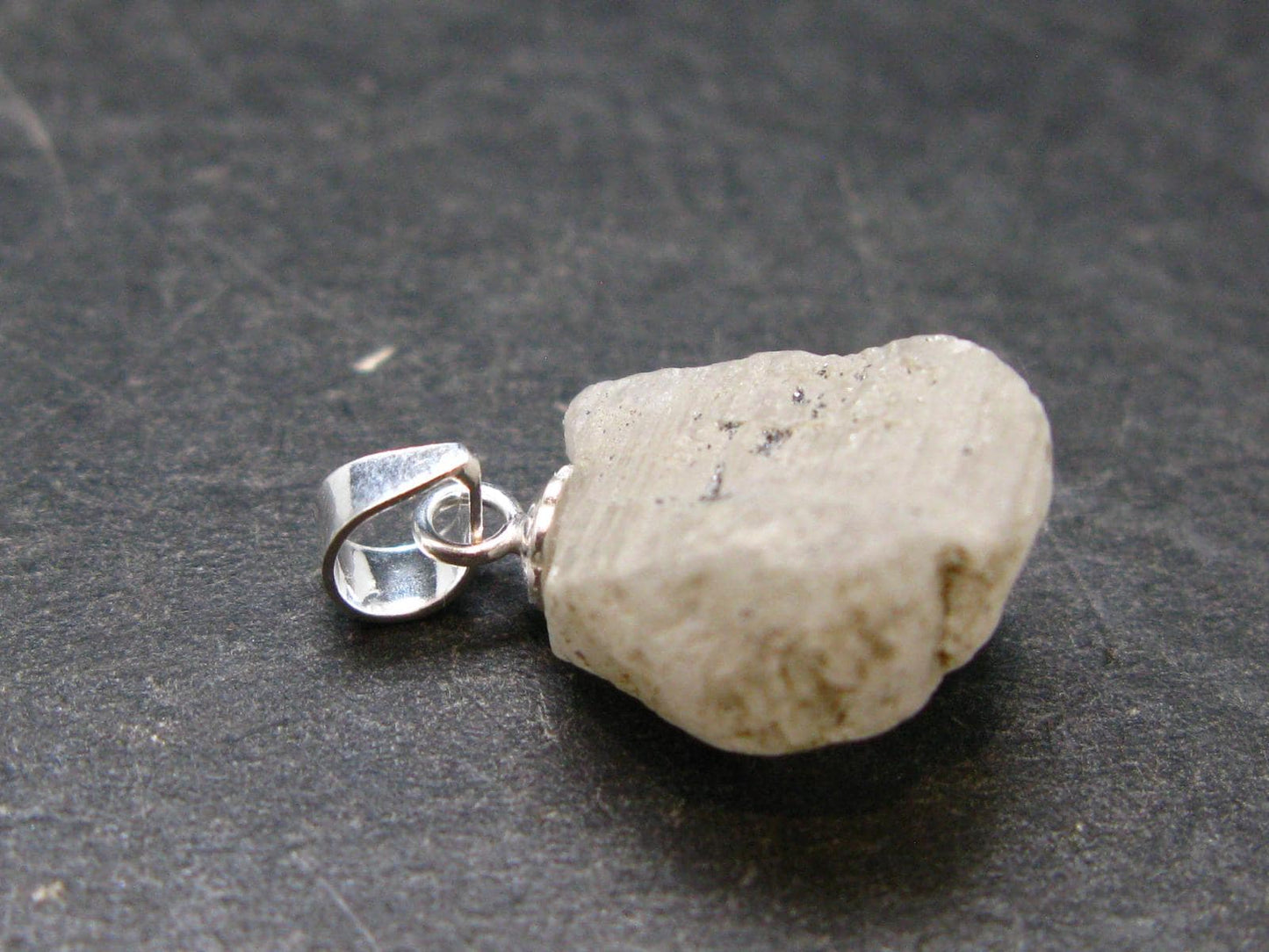 Phenakite Phenacite Silver Pendant from Brazil - 0.7 Inches - 1.83 Grams