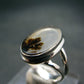 Moss Agate Silver Ring From Russia - 4.5 Grams - Size 6