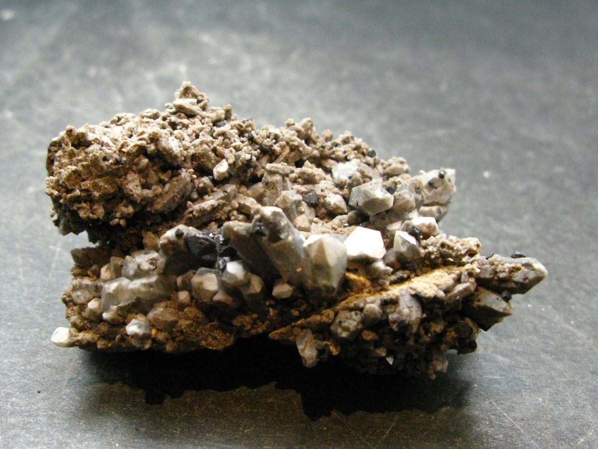 Brookite On Quartz Cluster From Arkansas - 50.17 Grams - 2.3"
