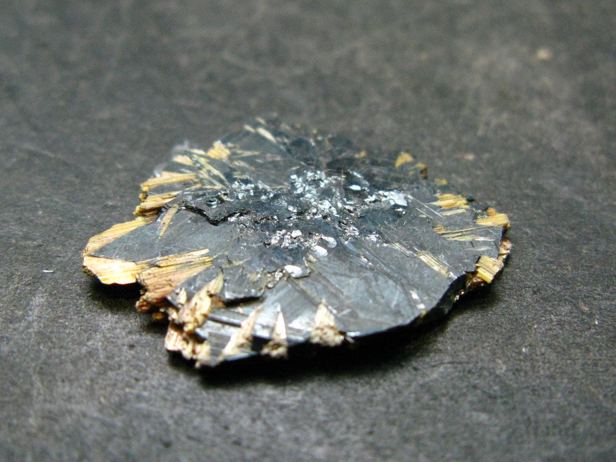 Large Hematite and Rutile Cluster from Brazil - 0.9" - 2.86 Grams