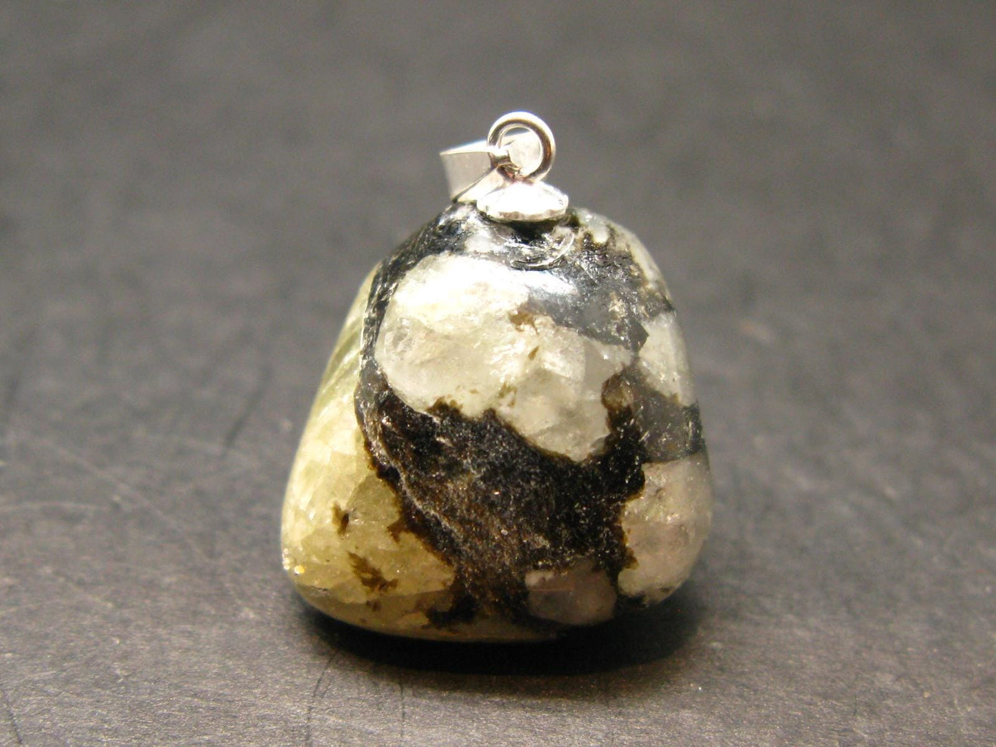 Phenakite Phenacite Crystal Silver Pendant From Russia - 0.9" - 7.06 Grams