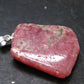 Rhodochrosite Sterling Silver Pendant From Alma Colorado - 1.3" - 7.39 Grams