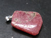 Rhodochrosite Sterling Silver Pendant From Alma Colorado - 1.3" - 7.39 Grams