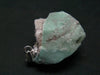 Rare Variscite Sterling Silver Pendant From Utah - 1.0" - 4.11 Grams