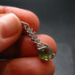 Moldavite Tektite Silver Pendant from Czech Republic - 1.0" - 1.49 Grams