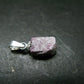 Bixbite Red Emerald Beryl Silver Pendant From Utah USA - 2.75 Carats - 0.7"