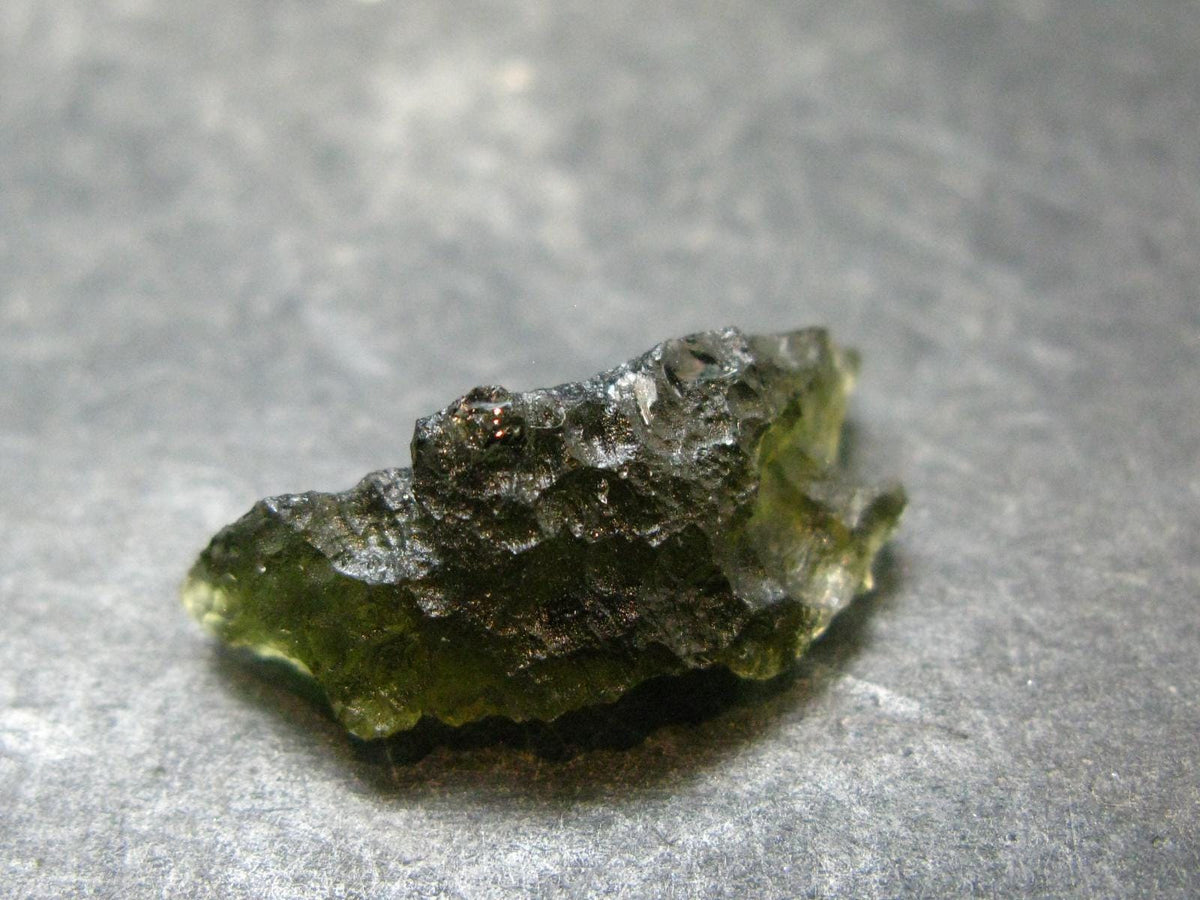 Moldavite Tektite Raw Piece from Czech Republic - 0.9" - 8.50 Carats - 1.70 Grams