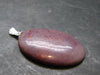 Purple Jade Silver Plated Pendant From Turkey - 1.5" - 5.29 Grams