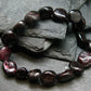 Garnet Almandine Genuine Bracelet ~ 7 Inches ~ 12mm Tumbled Beads