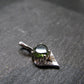 Moldavite Tektite Silver Pendant from Czech Republic - 0.8" - 1.66 Grams
