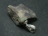 Rare Black Opal Sterling Silver Pendant From Australia - 0.9" - 1.38 Grams