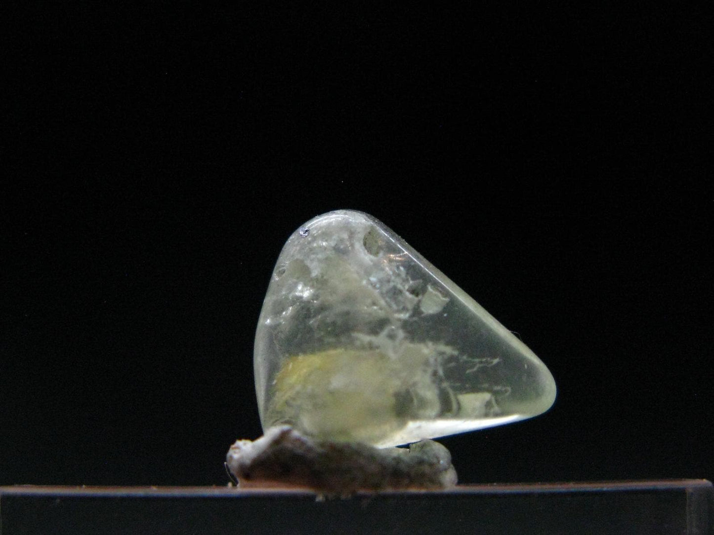 Gem Green Herderite Tumbled Stone From Pakistan - 3.45 Carats - 0.4"