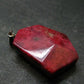 Thulite Silver Pendant From Norway - 1.3"
