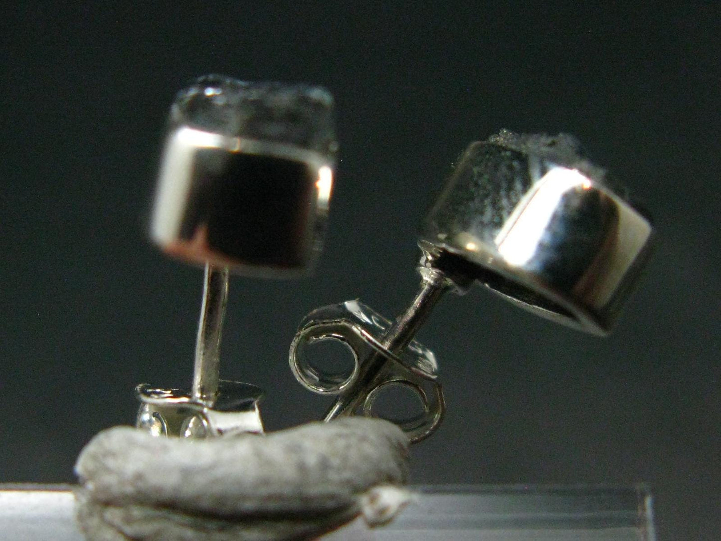 Alexandrite Stud Earrings Sterling Silver From Zimbabwe - 1.73 Grams