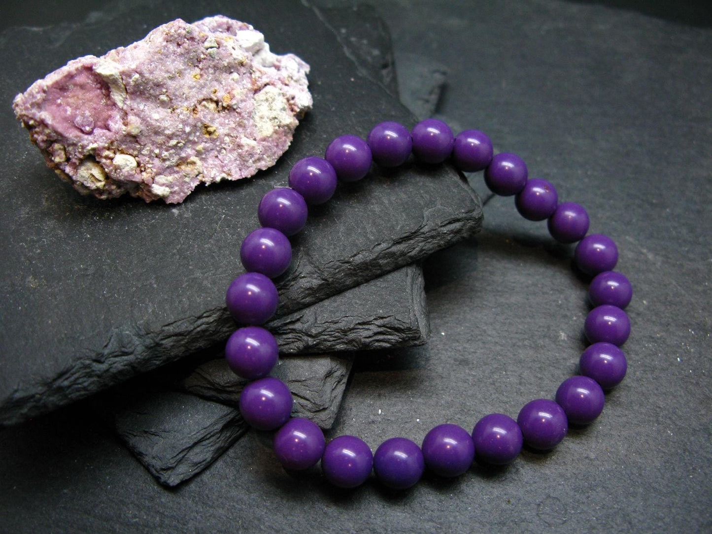 Phosphosiderite Phospho Siderite Genuine Bracelet ~ 7 Inches ~ 8mm Round Beads
