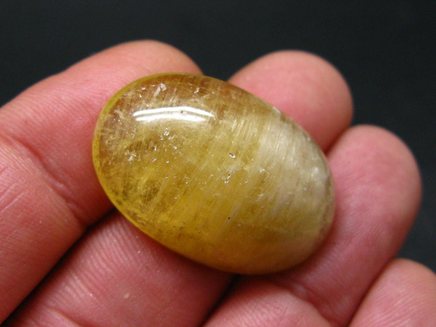 Rare Agni Gold Danburite Cabochon From Tanzania - 49.75 Carats - 1.3"