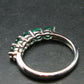 Emerald Crystal Silver Ring from Colombia - 1.25 Carats - Size 6