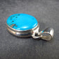 Turquoise Silver Pendant - 1.2" - 4.99 Grams