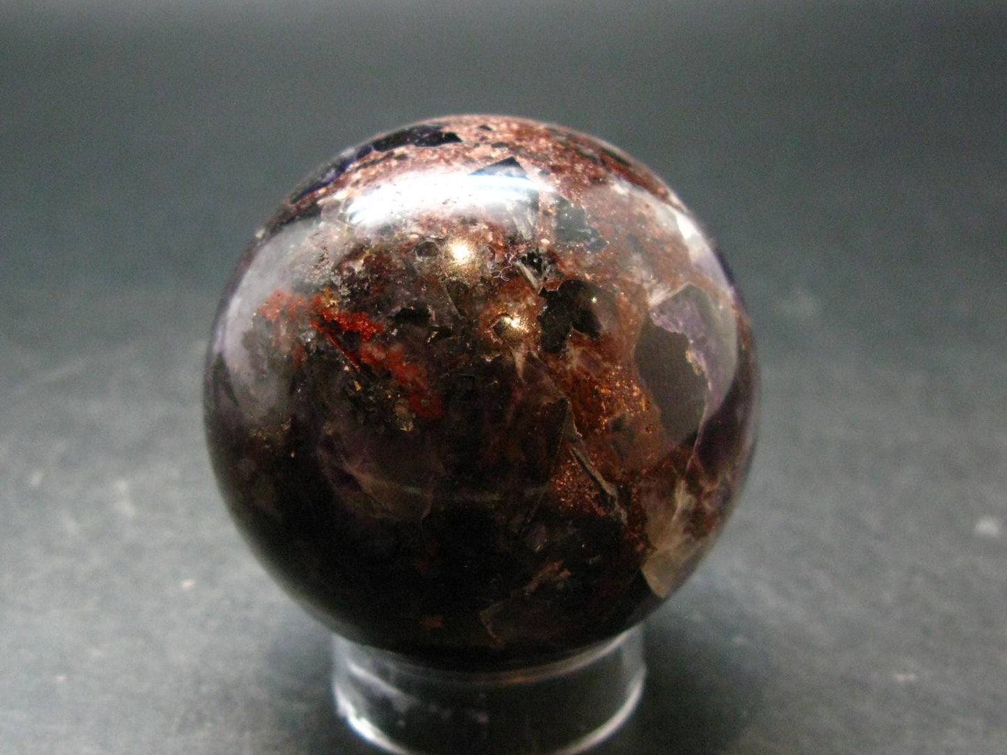 Huge Auralite Super 23 Large Sphere Ball Amethyst From Canada - 2.0" - 193.27 Grams