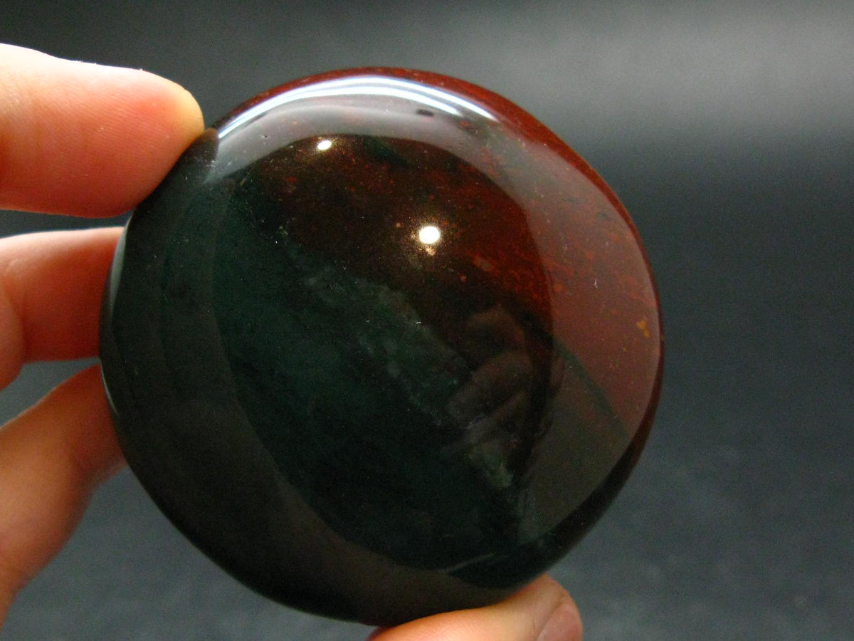 Bloodstone Tumbled Stone From India - 2.0" - 90.80 Grams