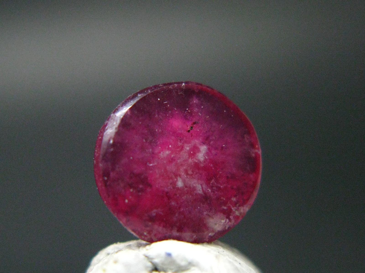 Rare Gem Bixbite Red Beryl Emerald Cabochon From Utah USA - 0.98 Carats - 8x8 mm