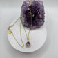 Natural Amethyst Pendant Necklace – 14k Gold Plated Sterling Silver Chain – Crystal Jewelry - 7.26 Grams