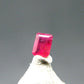 Beautiful Rare Gem Bixbite Red Beryl Emerald Cut Stone From Utah USA - 0.10 Carats - 3.3x2.4mm