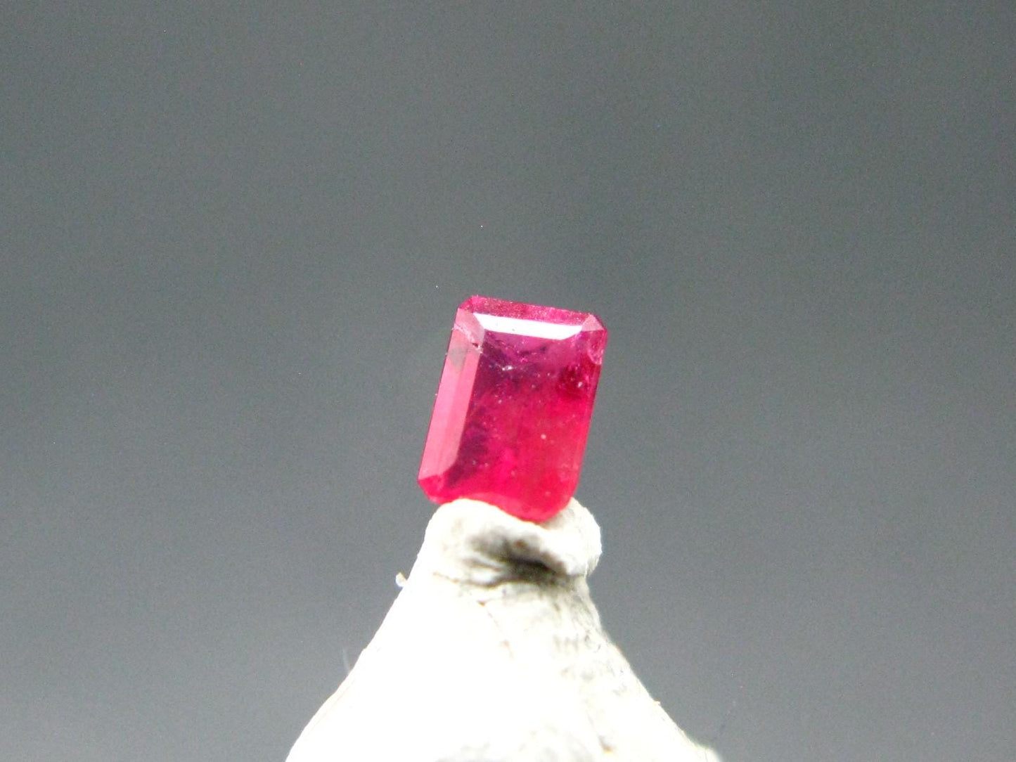 Beautiful Rare Gem Bixbite Red Beryl Emerald Cut Stone From Utah USA - 0.10 Carats - 3.3x2.4mm