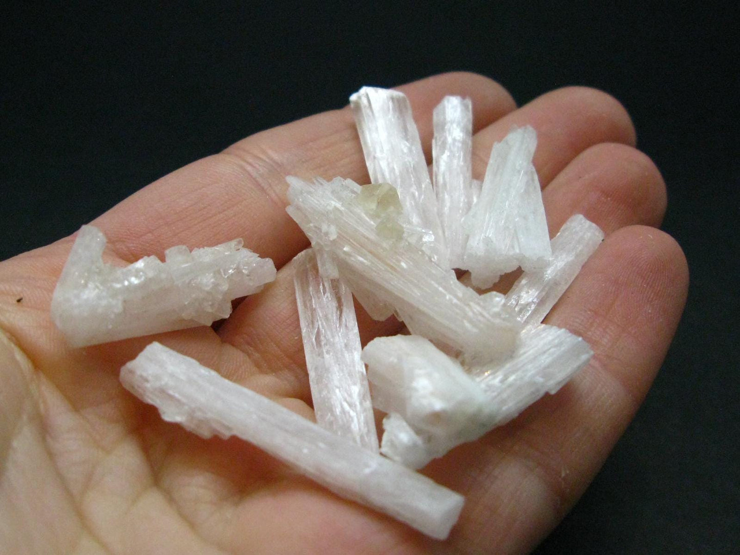 Lot Of 10 Scolecite Crystals From India - 13.55 Grams