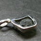 Moldavite Tektite Silver Pendant from Czech Republic - 1.0" - 2.0 Grams