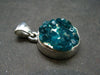 Dioptase Crystal Silver Pendant from Congo - 4.05 Grams - 1.0"