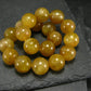 Rare Golden Apatite Genuine Bracelet From Mexico ~ 7 Inches ~ 10mm Round Beads