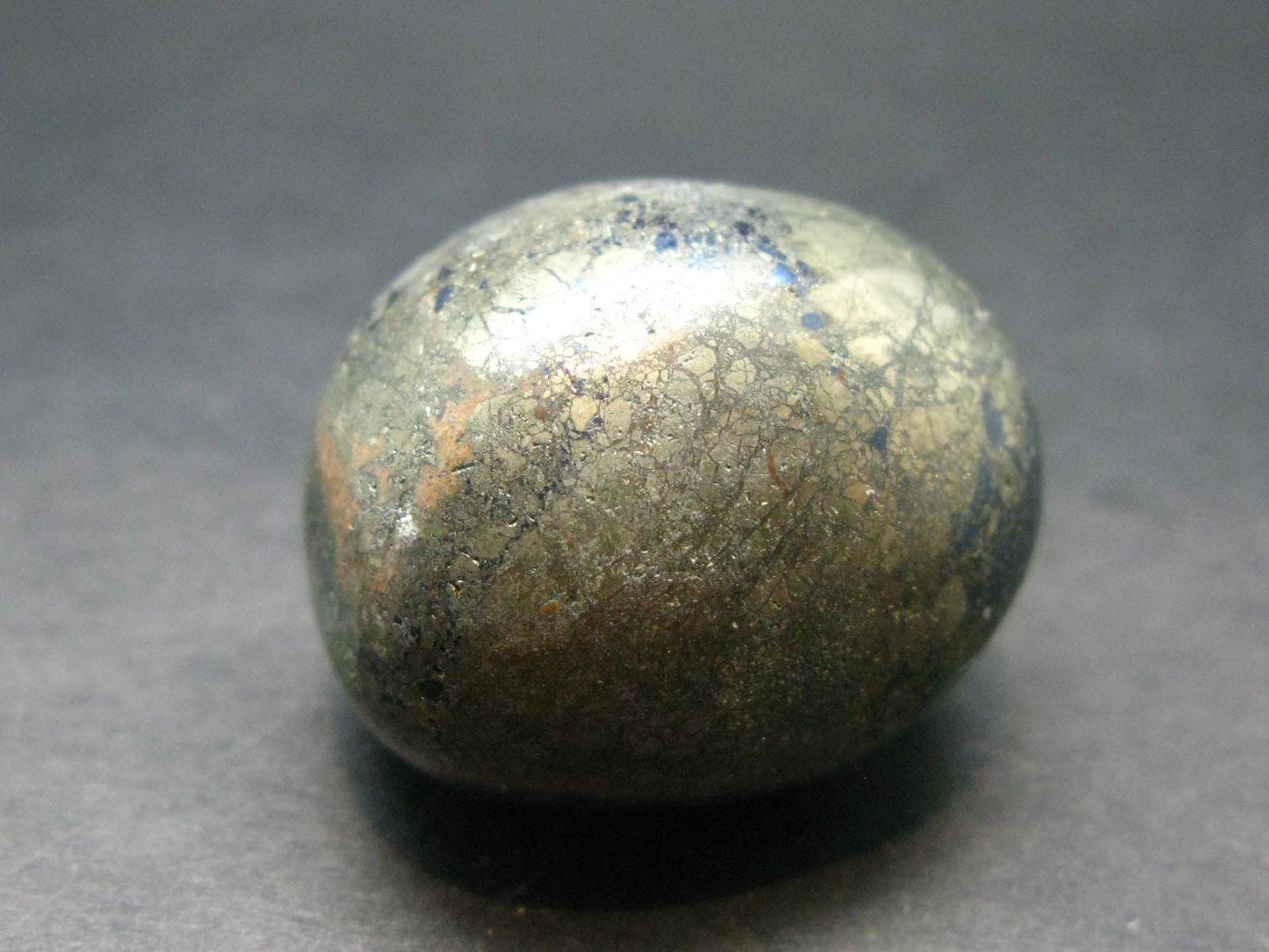 Covelite Covellite Tumbled Stone From Peru - 1.1" - 36.14 Grams