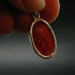 Vivid Juice Carmine Red Gem Rhodonite Silver Pendant From Brazil - 1.2" - 3.71 Grams
