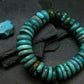 Turquoise Genuine Untreated Bracelet ~ 8 Inches ~ 18mm Rondelle Beads